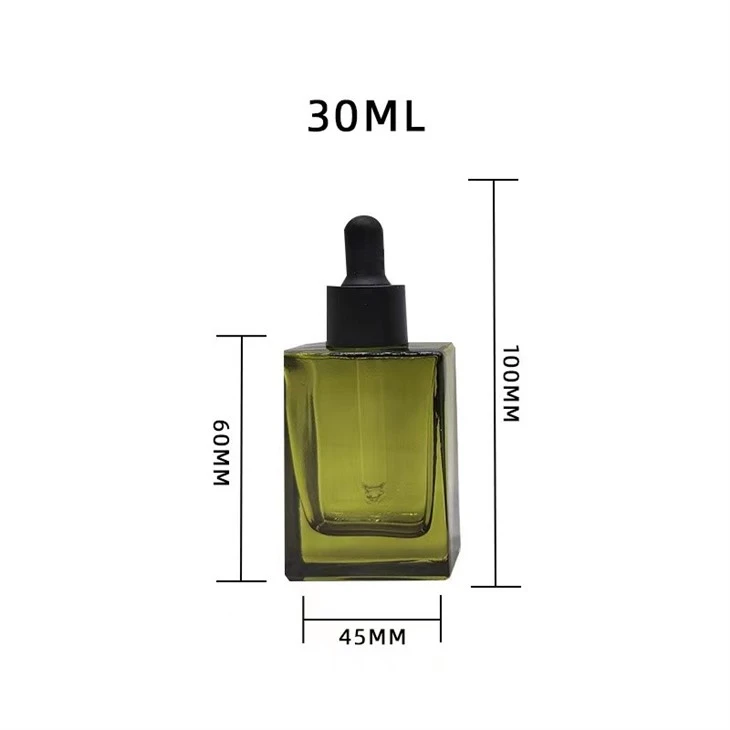 Best Sellers Glass Square Dropper Bottle Serum Glass Bottle 30ml Dropper With Best Quality