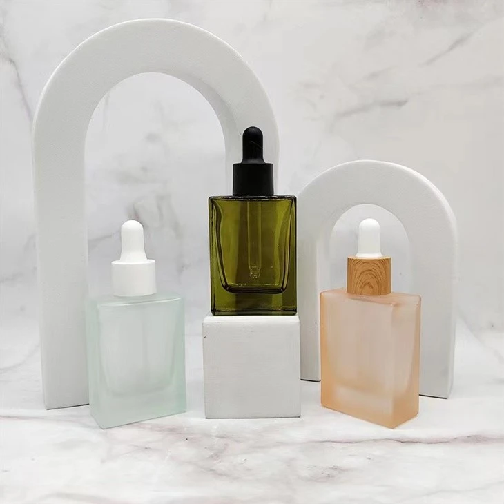 Best Sellers Glass Square Dropper Bottle Serum Glass Bottle 30ml Dropper With Best Quality
